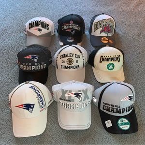 Boston Sports Baseball Hat Lot